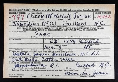 Oscar Mckinley > Jones, Oscar Mckinley