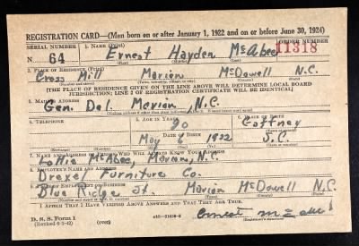 Thumbnail for Ernest Hayden > McAbee, Ernest Hayden