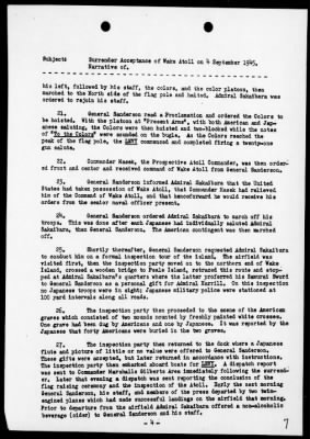 CINPAC > Narrative of the surrender of Wake Atoll to US Forces on 9/4/45