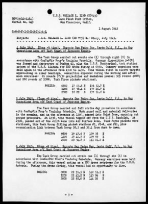 USS WALLACE L LIND > War Diary, 7/1-31/45