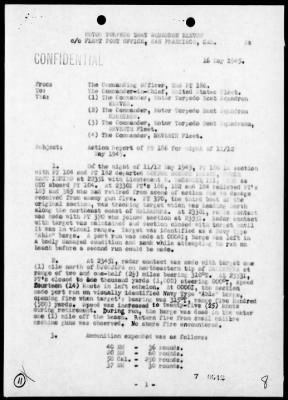 PT-104, PT-182 & PT-186 > Rep of action off Halmahera, night of 5/11-12/45