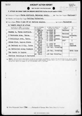 Thumbnail for VC-66 > ACA Reps Nos 1-13 - Air opers against the Marshall Islands, 2/6-21/44