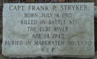 Thumbnail for Memoaial Stone for Capt Frank P Stryker, KIA WWII 1944