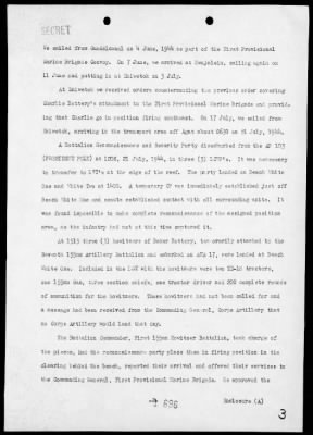 MAR, FIRST 155mm HOWITZER BN, CORPS ARTY, III PHIB CORPS HDQTRS > Rep of opers in the invasion & occupation of Guam Island, Marianas, 7/21/44-8/10/44