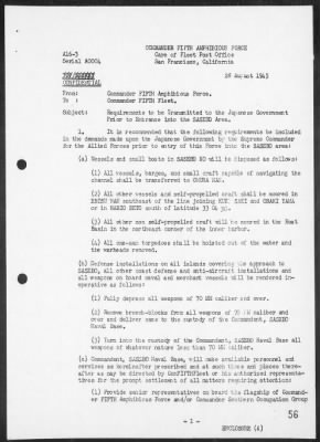 COM FIFTH PHIBFOR > Report of operations in the occupation of Southern Honshu & Kyushu, Japan, 8/15/45-10/3/45