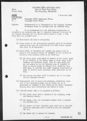 COM FIFTH PHIBFOR > Report of operations in the occupation of Southern Honshu & Kyushu, Japan, 8/15/45-10/3/45