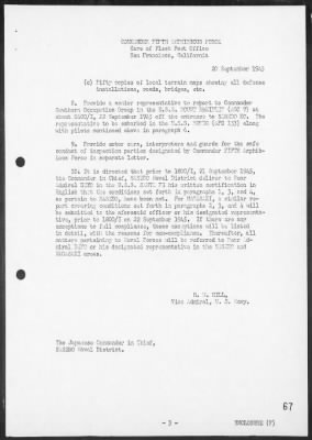 COM FIFTH PHIBFOR > Report of operations in the occupation of Southern Honshu & Kyushu, Japan, 8/15/45-10/3/45