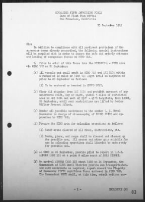 COM FIFTH PHIBFOR > Report of operations in the occupation of Southern Honshu & Kyushu, Japan, 8/15/45-10/3/45