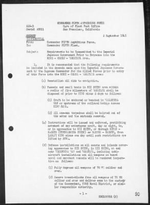 COM FIFTH PHIBFOR > Report of operations in the occupation of Southern Honshu & Kyushu, Japan, 8/15/45-10/3/45