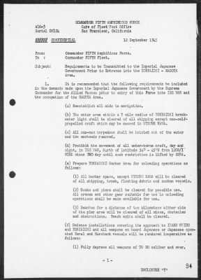 COM FIFTH PHIBFOR > Report of operations in the occupation of Southern Honshu & Kyushu, Japan, 8/15/45-10/3/45