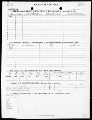 Thumbnail for VPB-102 > ACA Reps Nos 55, 64, 66, 71, 74-76 & 78-Patrol opers along the coasts of Shikoku & Honshu, Japan, 5/24/45-6/19/45