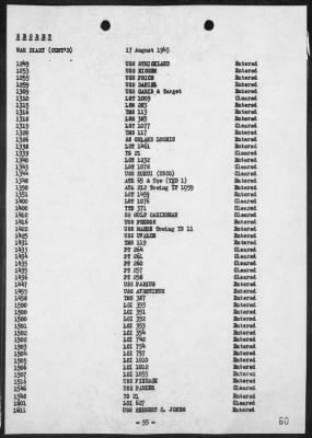 COM 14 > War Diary, 8/1-31/45