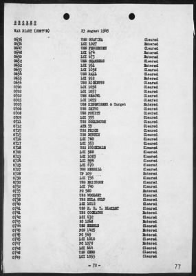 COM 14 > War Diary, 8/1-31/45