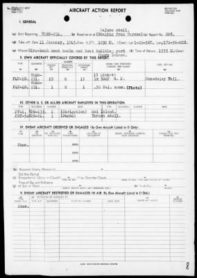 VMSB-231 > ACA Reps Nos 207-210 - Air opers against Nauru Island & the Marshall Islands, 1/10-21/45