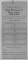 US, War of 1812 Service Records - Creek Indians, 1812-1815 record example