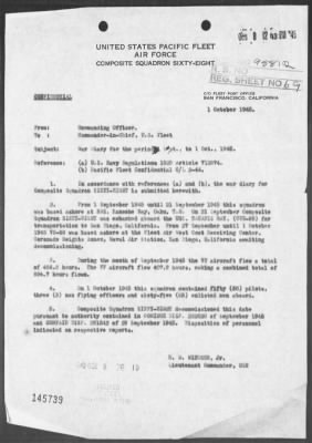 VC-68 > War Diary, 9/1/45 - 10/1/45