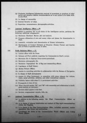 CINPAC > Instructions for Staff of The Commander-in-Chief, U S Pacific Fleet, 1941