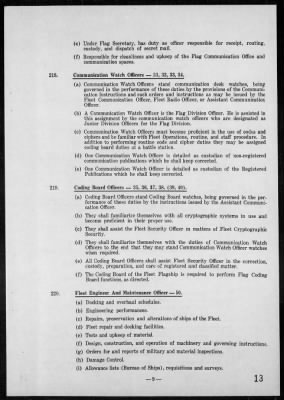 CINPAC > Instructions for Staff of The Commander-in-Chief, U S Pacific Fleet, 1941