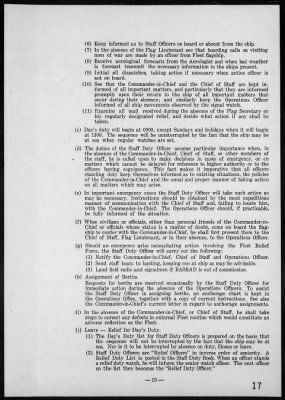 CINPAC > Instructions for Staff of The Commander-in-Chief, U S Pacific Fleet, 1941