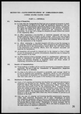 CINPAC > Instructions for Staff of The Commander-in-Chief, U S Pacific Fleet, 1941