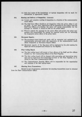 CINPAC > Instructions for Staff of The Commander-in-Chief, U S Pacific Fleet, 1941