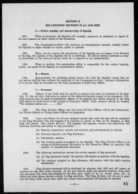 CINPAC > Instructions for Staff of The Commander-in-Chief, U S Pacific Fleet, 1941