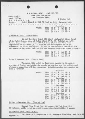 USS WALLACE L LIND > War Diary, 9/1-30/45