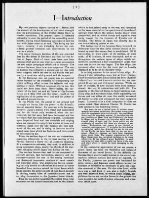 FLEET ADM ERNEST J KING, USN > Final official report covering combat operations for the period March 1, 1945 to October 1,1945