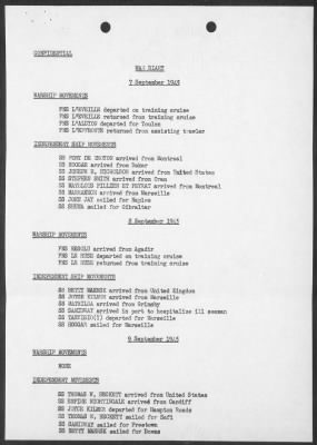 COM MOROCCAN TASK GROUP > War Diary, 9/1-30/45