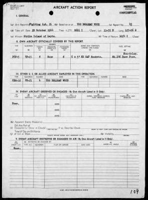 Thumbnail for VF-21 > ACA Reports Nos 22-46 - Air operations against the Palau Islands & Formosa, 9/18/44 - 1/22/44 and attacks on Jap Fleet on 10/25/44