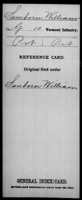 Thumbnail for William > Samborn, William (Pvt)