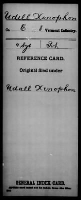 Thumbnail for Xenophon > Udell, Xenophon (4 Sgt)