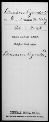 Lysander A > Denison, Lysander A (Pvt)
