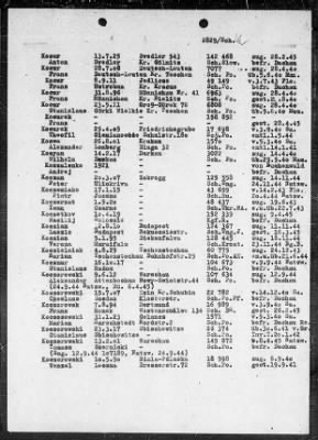 Camp Records - Prisoner Lists > Post-War Prisoner List (H-K)