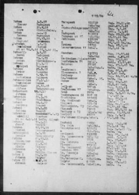 Thumbnail for Camp Records - Prisoner Lists > Post-War Prisoner List (A, C-G)