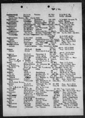 Camp Records - Prisoner Lists > Post-War Prisoner List (A, C-G)