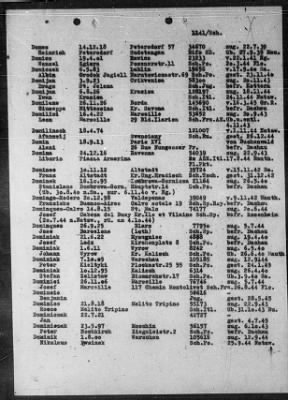 Camp Records - Prisoner Lists > Post-War Prisoner List (A, C-G)