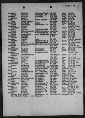 Thumbnail for Camp Records - Prisoner Lists > Post-War Prisoner List (A, C-G)