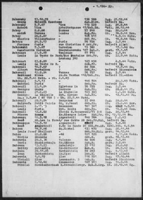 Camp Records - Prisoner Lists > Post-War Prisoner List (A, C-G)