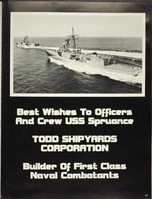 Thumbnail for USS Spruance (DD-963) > 1982