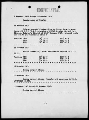 Thumbnail for USS HESPERIA > War Diary, 11/1-30/1945