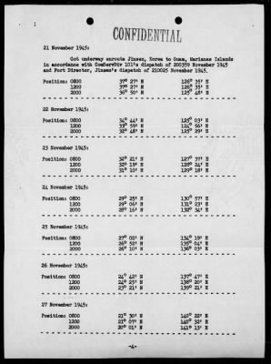 Thumbnail for USS HESPERIA > War Diary, 11/1-30/1945