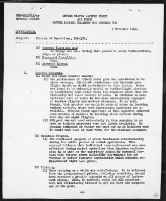 VPB-102 > Summary of operations, 8/7/45 - 9/2/45