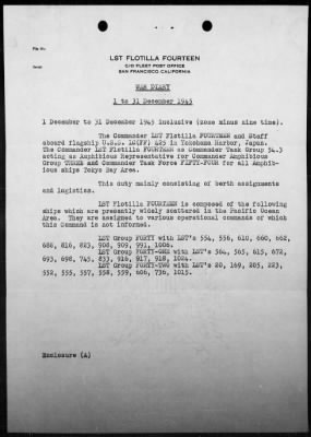 COM LST FLOT 14 > War Diary, 12/1-31/45