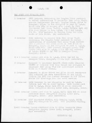 USS UTE > War Diary, 11/1-30/45