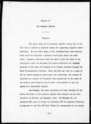 Thumbnail for OFFICE OF NAVAL OPERATIONS > Adm History of the Office of the Assistant Chief of Naval Operations for Material (Op 05) & the Progress Section (Op 05G) - The control of naval logistics