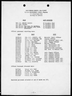 COM SAN DIEGO GR, 19TH FLEET > War Diary, 9/1/45--2/28/46