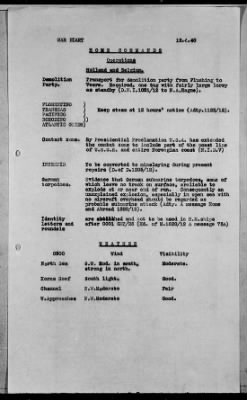 Thumbnail for ADMIRALTY WAR DIARIES > Admiralty War Diaries, 4/8/40 to 4/30/40; 7/1/40 to 7/31/40