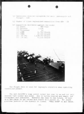 Thumbnail for USS SAN JACINTO > War History, 5/3/44 to 8/15/45