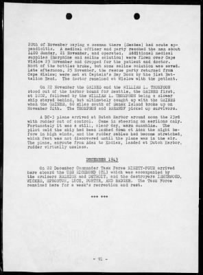 NOB, DUTCH HARBOR, ALASKA > War Diary, 9/10/41 to 12/31/45